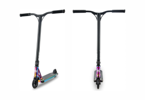 Xspec Rainbow Neo Chrome Pro Stunt Kick Scooter